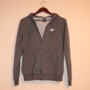 Grey Nike zip up jacket